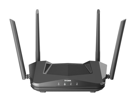 A black d-link router