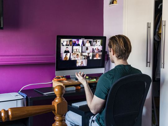 Image of videoconference without sound working