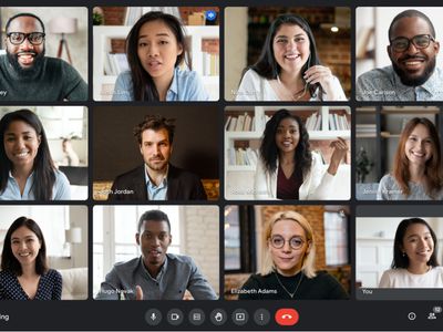 A screenshot of Google Meet with multiple attendees in one conference.