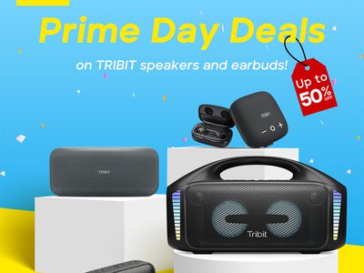 Tribit Prime Day Deals banner.